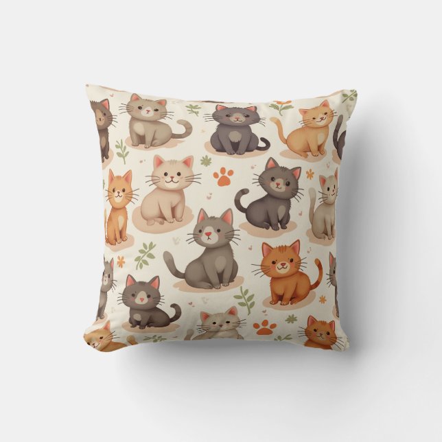  cat pillow cushion (Front)