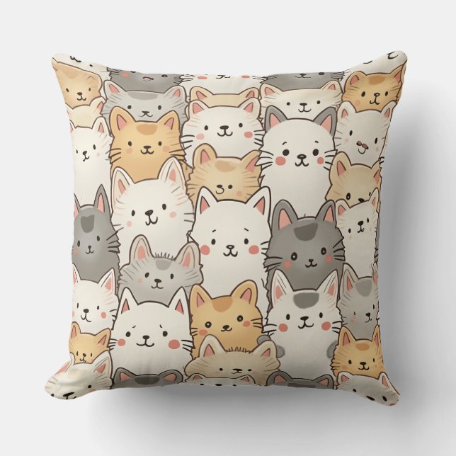 Cat pillow cushion (Front)