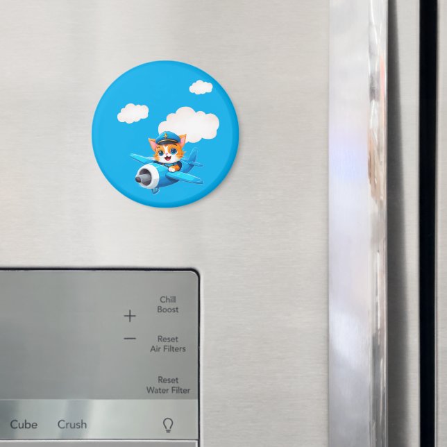 Cat Pilot Magnet (In Situ (Fridge))