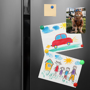 Cat Pilot Photo & Aeroplane Funny Aviation Gift Magnet