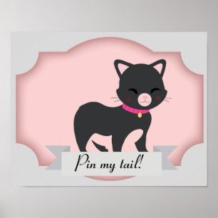 cat pin the tail poster