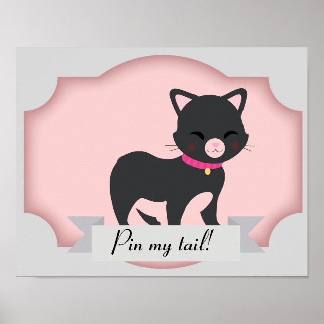 cat pin the tail poster (Front)