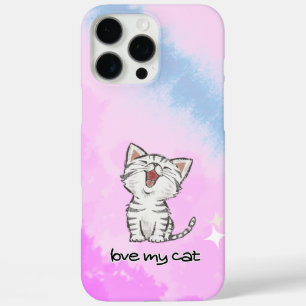 Cat pink iPhone / iPad case