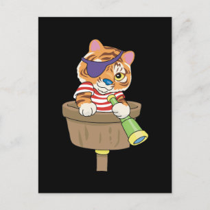 Cat Pirate T-shirts and Gifts Postcard