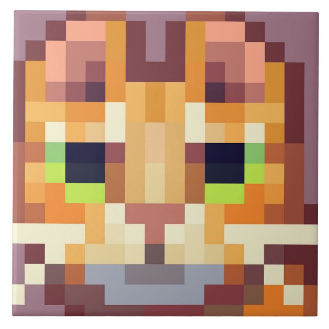 Cat pixel art tile (Front)