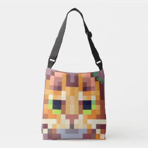Cat Pixelart Crossbody Bag