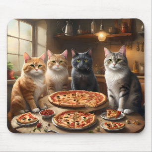 Cat Pizza Night, Mouse Mat