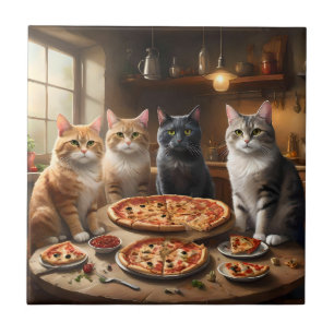Cat Pizza Night, Tile