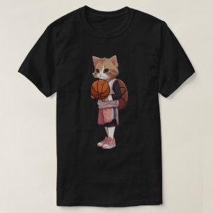 cat play basketball T-Shirt