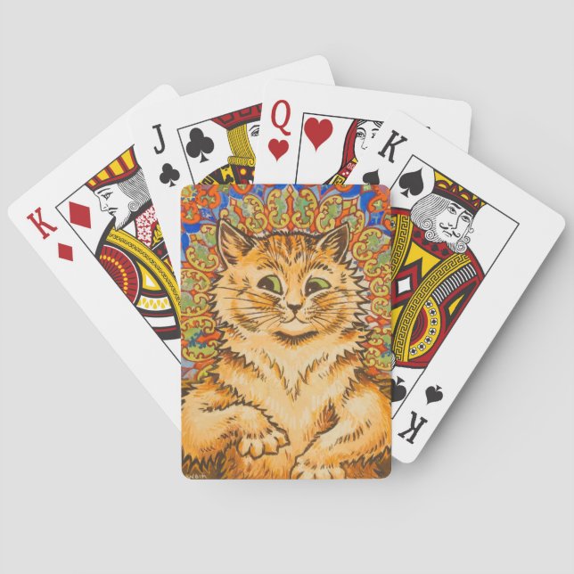 Cat Playing a Piano by Louis Wai Playing Cards (Back)