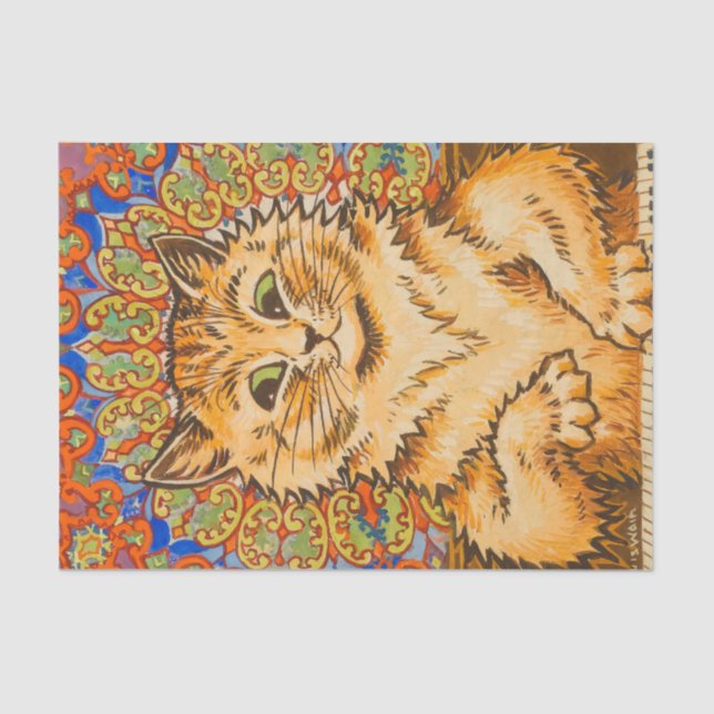 Cat Playing a Piano by Louis Wai Tissue Paper (Front)