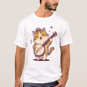 Cat playing banjo T-Shirt
