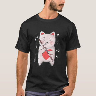Cat Playing Bassoon Woodwind Instrument Orchestra T-Shirt