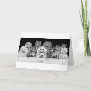 Cat Playing Card, Louis Wain Card