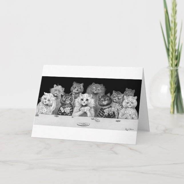 Cat Playing Card, Louis Wain Card (Front)