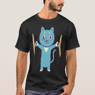 Cat Playing Cymbals Percussion Cymbals Player T-Shirt