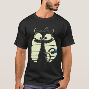 Cat Playing Darts Darter Cat T-Shirt