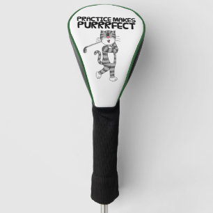 Cat Playing Golf (Driver), Practice Makes Purrfect Head Cover