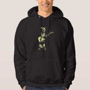 Cat Playing Guitar Mens Graphic For Men Hoodie