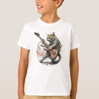 Cat Playing Guitar Rock Cat Heavy Metal Cat Mus