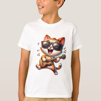 Cat playing guitar T-Shirt