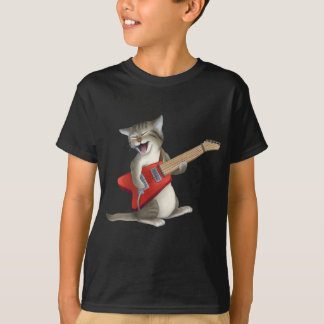 Cat Playing Guitar T-Shirt