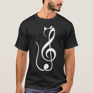 Cat Playing Music Piano Musician Art Cat T-Shirt