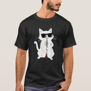 Cat Playing Oboe  T-Shirt