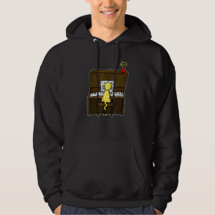 Cat Playing Piano Doodle For Cat Pianists Cat Mum Hoodie