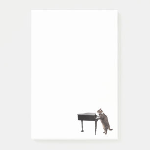 Cat Playing Piano Post-it Notes