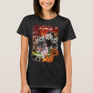 Cat Playing Poker Cards T-Shirt