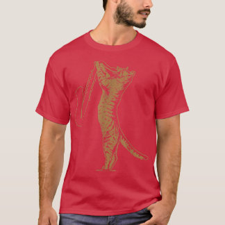 Cat Playing Saxophone Music Lover Cat Saxophonist  T-Shirt