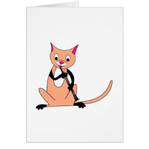 Cat Playing the Clarinet