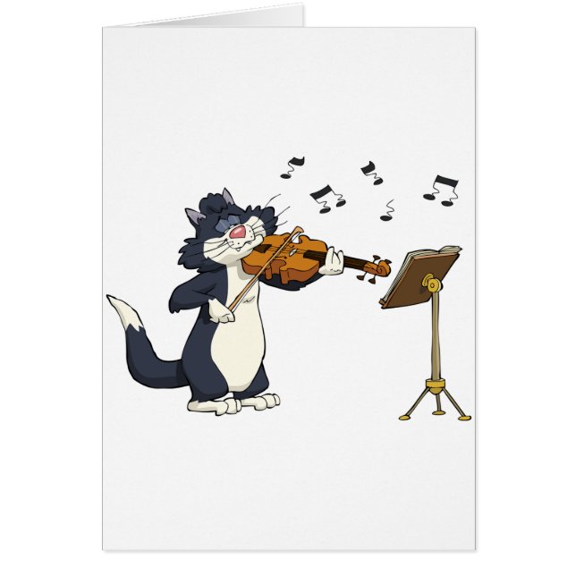 Cat Playing The Violin (Front)