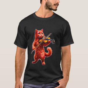 Cat Playing the Violin for Kitten and Violin lover T-Shirt