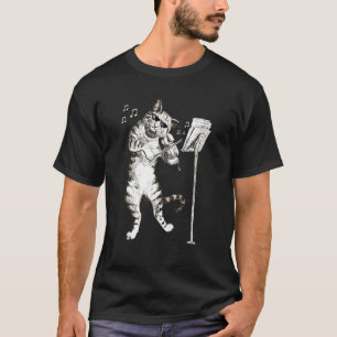 Cat Playing Violin Violinist Gift Tee