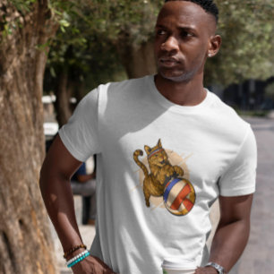 Cat Playing Volleyball T-Shirt