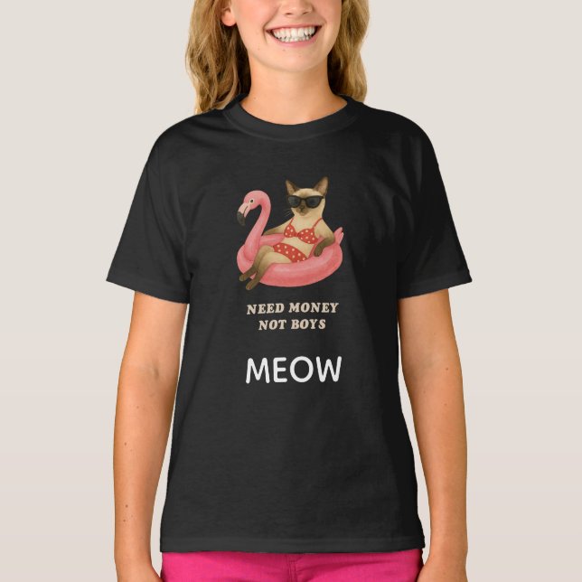 Cat Pool Party  T-Shirt (Front)