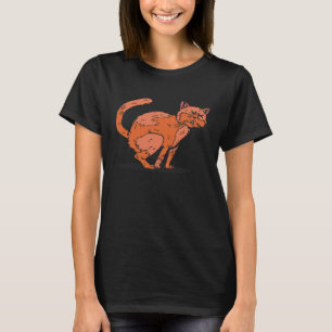cat poop pooping T-Shirt