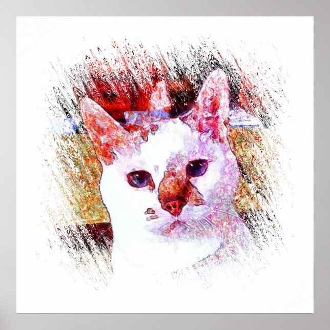 CAT PORTRAIT ANGEL Poster (Front)