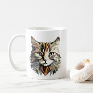 Cat Portrait Art Design Mug