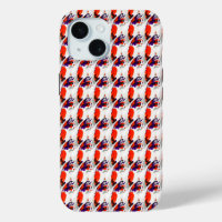 Cat Portrait – Bold Graphic Art Orange and Violet