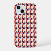 Cat Portrait – Bold Graphic Art Orange and Violet