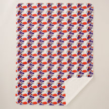 Cat Portrait – Bold Graphic Art Orange and Violet