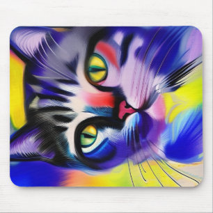 Cat portrait mouse mat