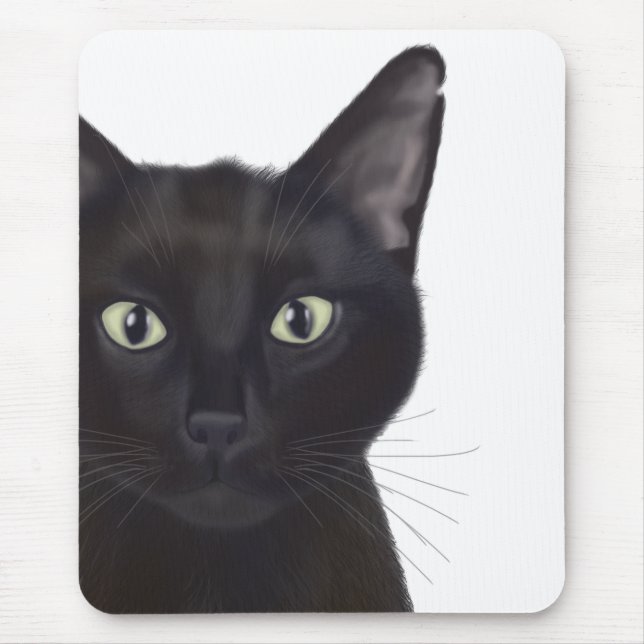 Cat, Portrait of Gus Mouse Mat (Front)