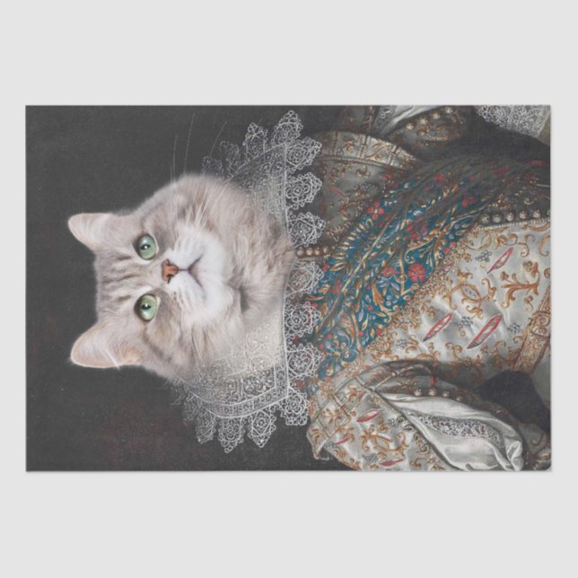 Cat Portrait Tissue Paper (Front)