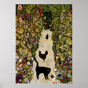 Cat Poster Famous Klimt