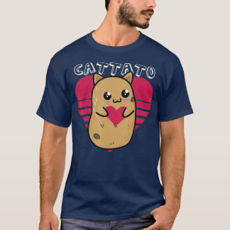 Cat Potato Cattato Hilarious Novelty design T-Shirt