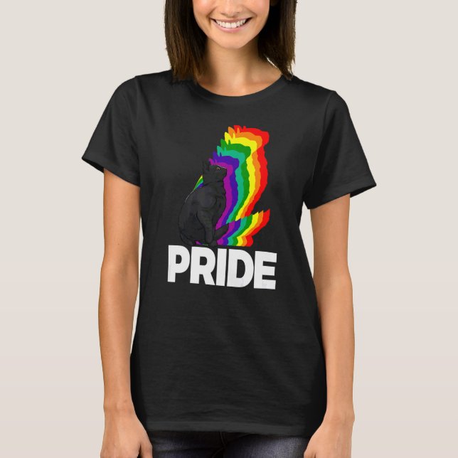 Cat Pride Cat Rainbow Colour  Cat  Kitten  12 T-Shirt (Front)